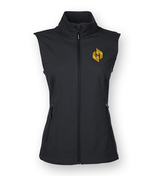 Picture of CE701W - Ladies Two-Layer Bonded Soft Shell Vest